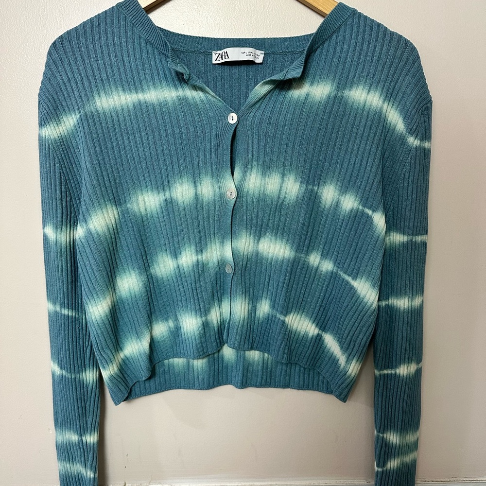 Zara Long Sleeve Crop Top